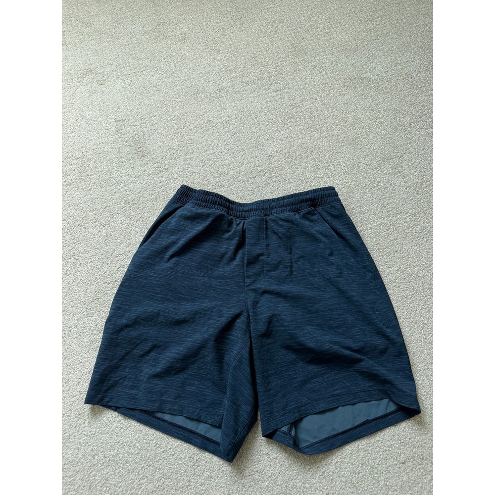 Lululemon Pace Breaker Short 7" *Lined Heather Allover Iron Blue True Navy